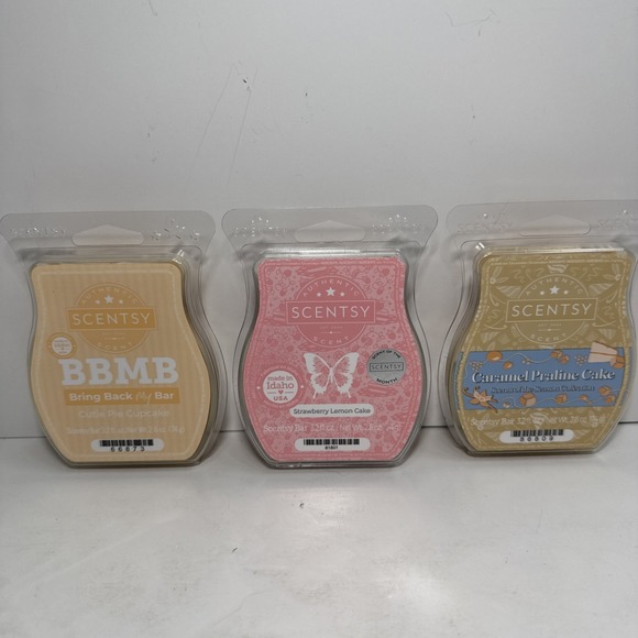 Scentsy Other - scentsy wax bars CAKE LOVERS BUNDLEx3. Cutie Pie, Cupcake, Strawberry Lemon. +1